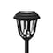 Flash Furniture Hess Black Tulip Design LED Solar Lights Weather Resistant Outdoor Solar Powered Lights, 8PK DN-SL114-8-BK-GG - alternate 2